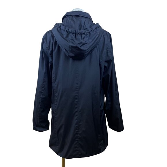 Ellen Tracy Women's Black Quilted Hooded Lightweight Jacket Plush Lining Size L - Picture 4 of 10